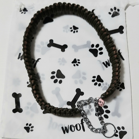 Paracord Dog Collar King Cobra Weave Martingale Training 22.5" Collar - Picture 4 of 4